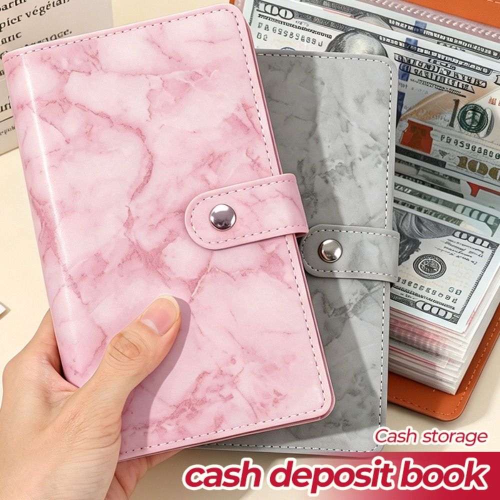高品質 PU 現金預金帳 マーブルパターン 100 ポケット - Planner Weekly Budget のレビューと価格