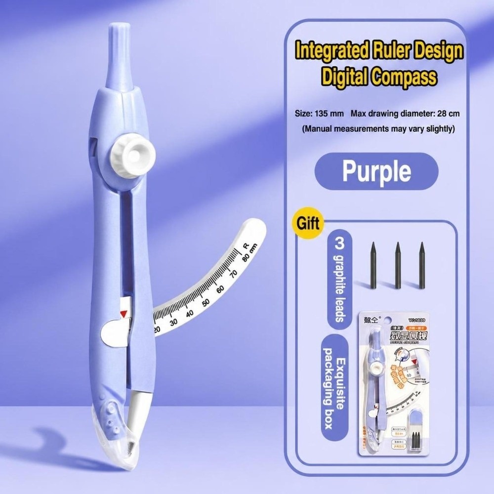 デジタル表示コンパス、距離測定機能付き、金属不使用の幾何学コ - Compass Geometry Set のレビューと価格