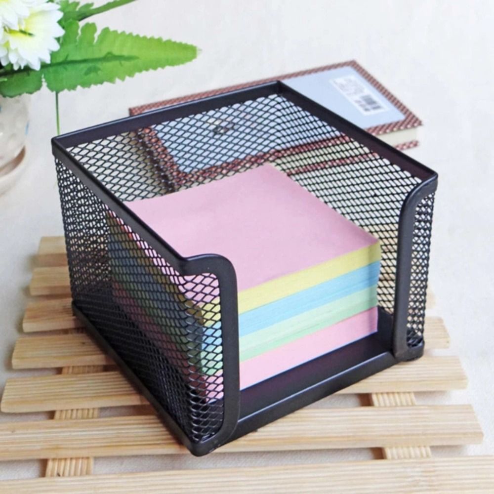 ブラックメッシュペーパーキューブ、ミニメモ帳ボックス、収納ケ - Sticky Note Cube のレビューと価格