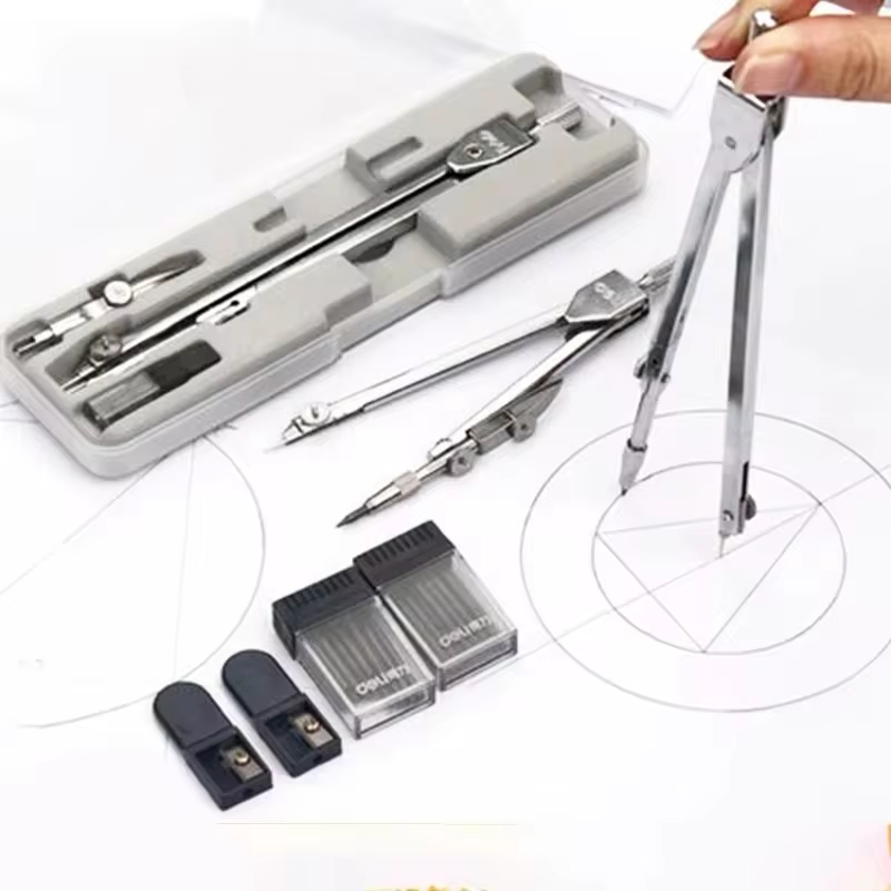 ステンレス鋼多機能製図コンパス、数学幾何学、耐久性のある円ツ - Compass Geometry Set のレビューと価格