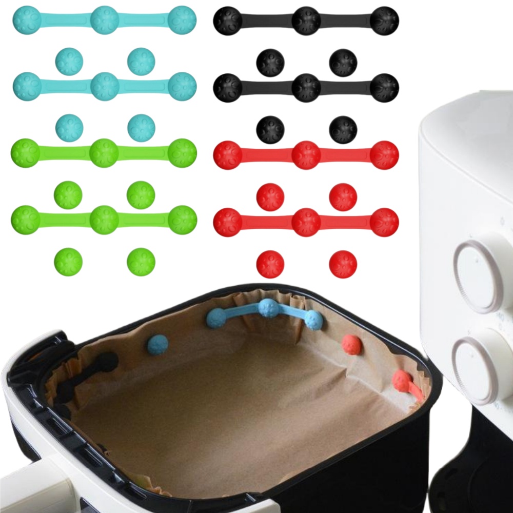 1/2セット シリコンエアフライヤー磁気クリップ 耐熱安全固 - Paperclip Magnetic Set のレビューと価格